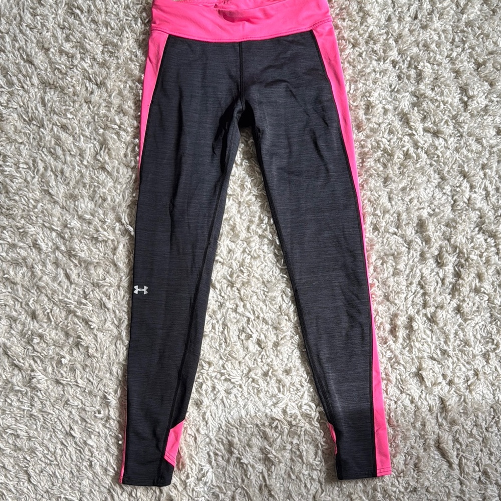 Warm weather Under Armour Black and Pink Leggings